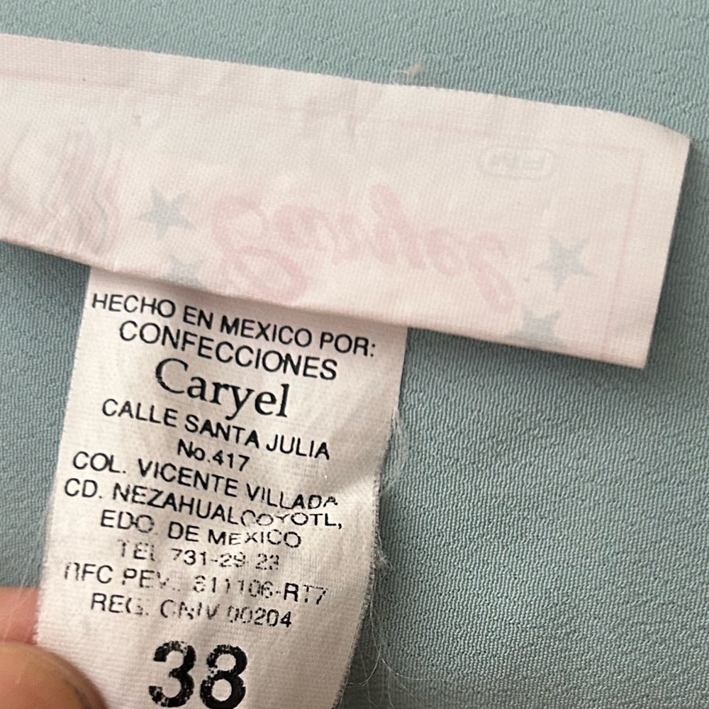 Vintage Caryel Light Blue Seafoam Blouse and Matching Skirt Set - Picture 3 of 8